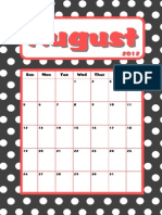 Polka Dot Calendar 2012-2013