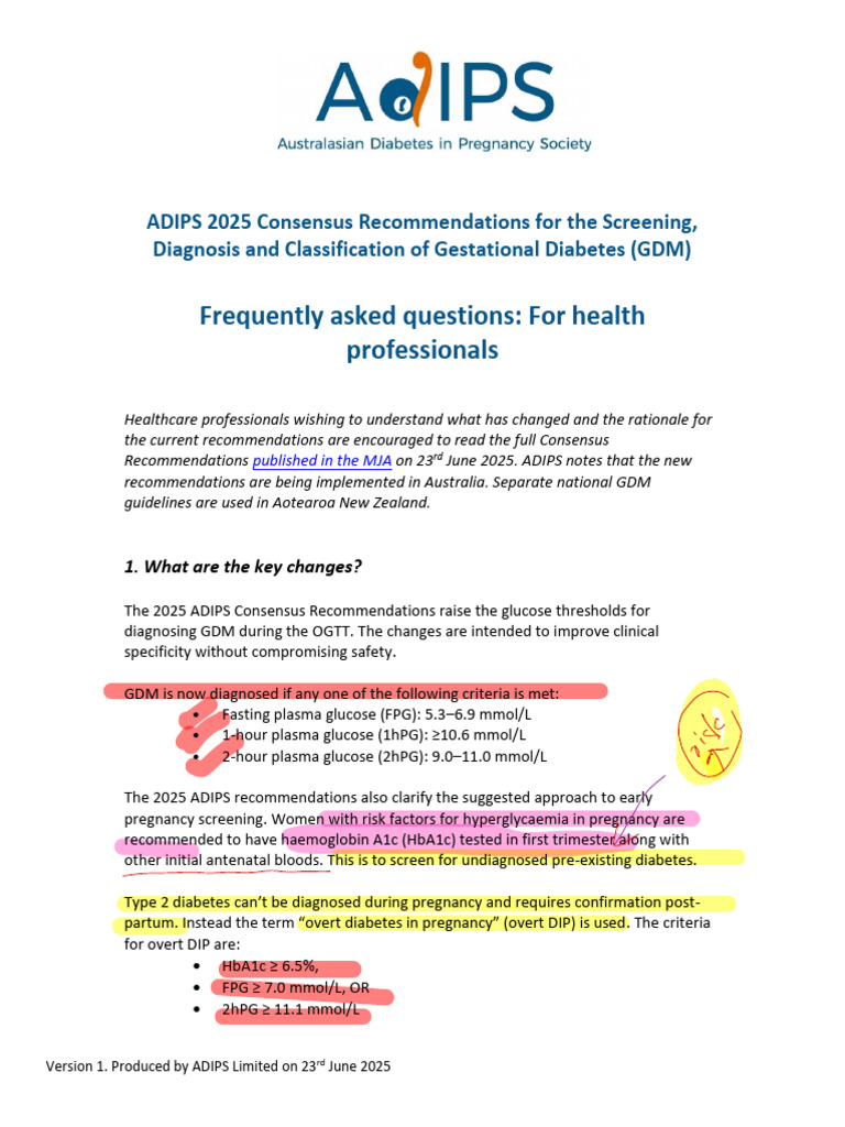 Gestational Diabetic New 2025 | PDF | Gestational Diabetes | Glycated ...