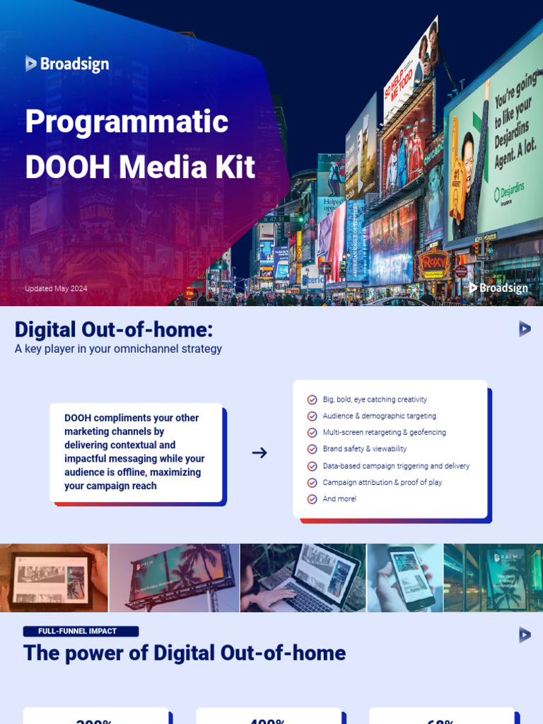Broadsign Media Reach | PDF | Billboard | Marketing