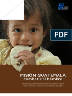 Misión Guatemala, combatir el Hambre