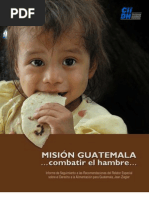 Misión Guatemala, combatir el Hambre