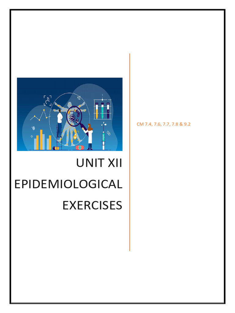 UNIT XII EPIDEMIOLOGICAL EXERCISES_250702_093452 | PDF | Odds Ratio ...