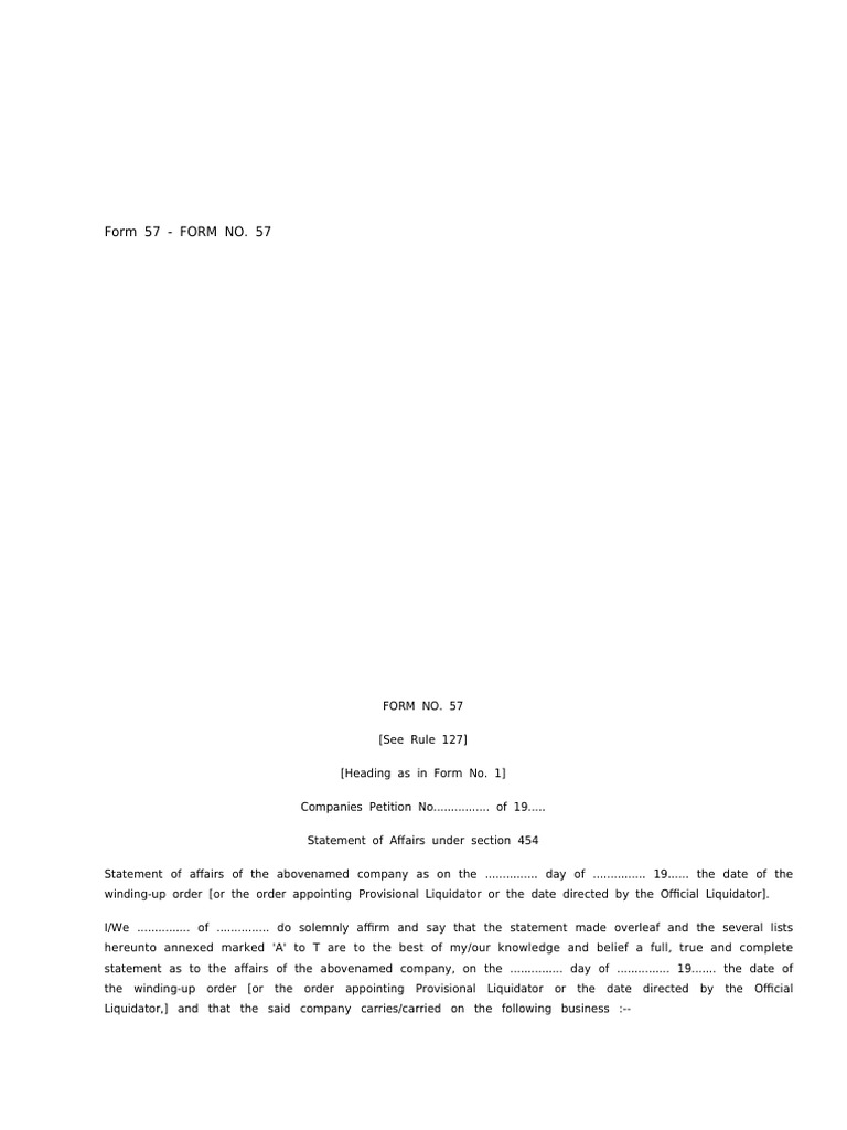 Form 57 N 58 | PDF | Affidavit | Equity (Finance)