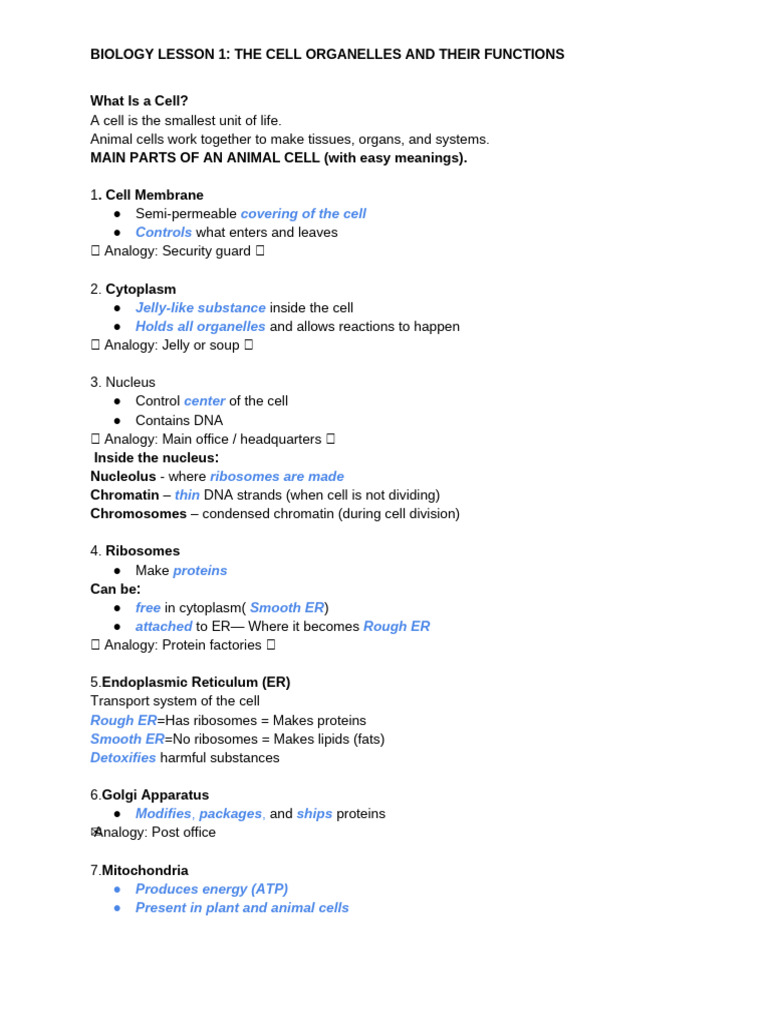 What Is A Cell | PDF