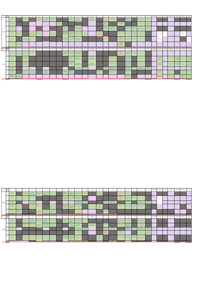 S2 Timetable For Students | PDF