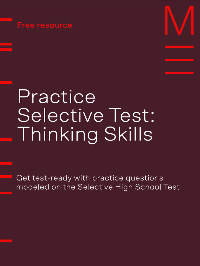 Matrix Practice Selective Test Thinking | PDF