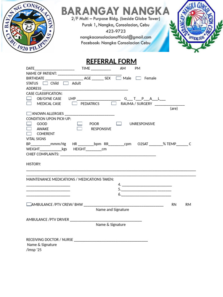 Referral Form | PDF
