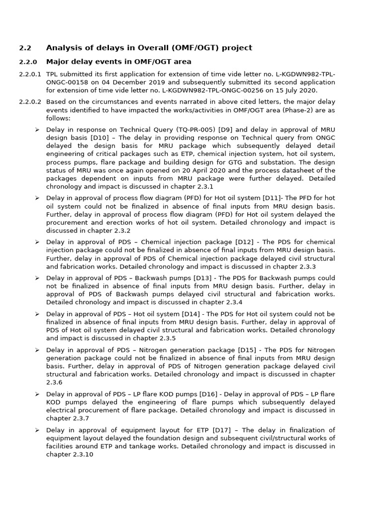 Analysis of Delays Part 15 | PDF
