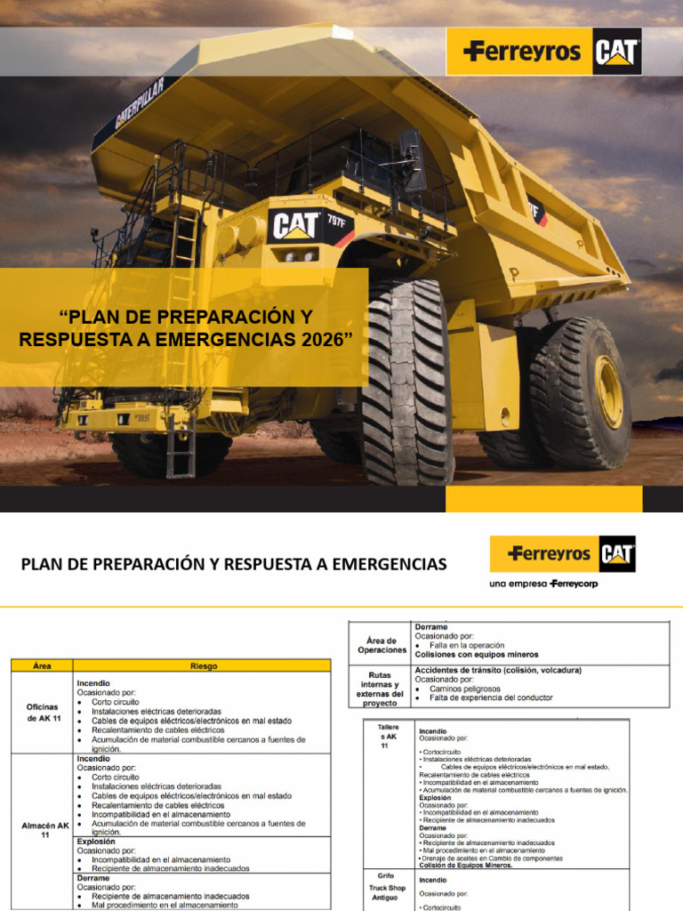 Plan de Preparación y Respuesta A Emergencias 2026 | PDF