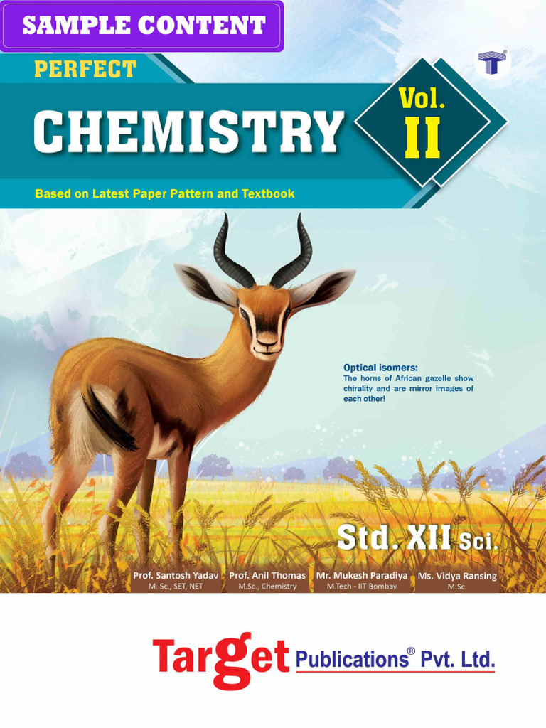 Sample PDF of Std 12 Science Chemisty Vol 2 Perfect Notes Sample ...