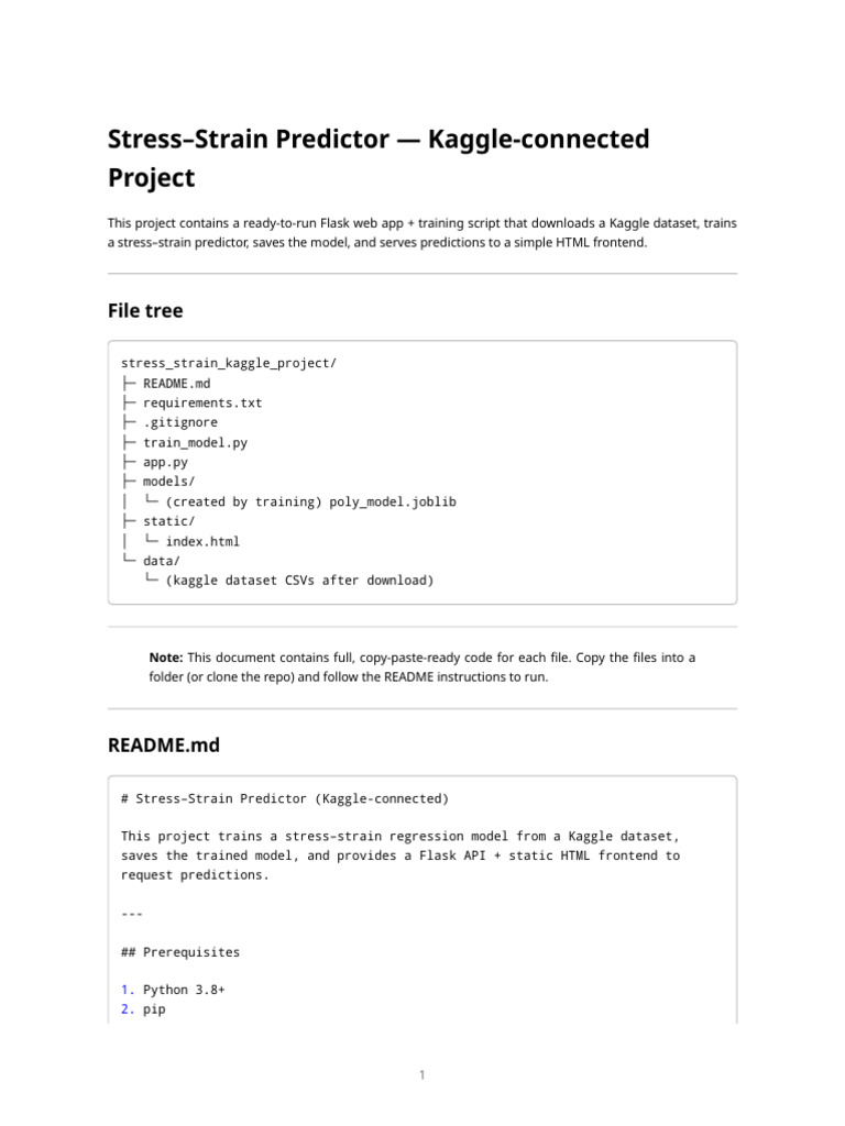 Stress Strain Kaggle Project | PDF | Comma Separated Values | Zip (File ...