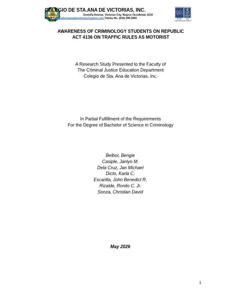 Awareness To Ra 4136 Pre Reseach | PDF | Attitude (Psychology ...