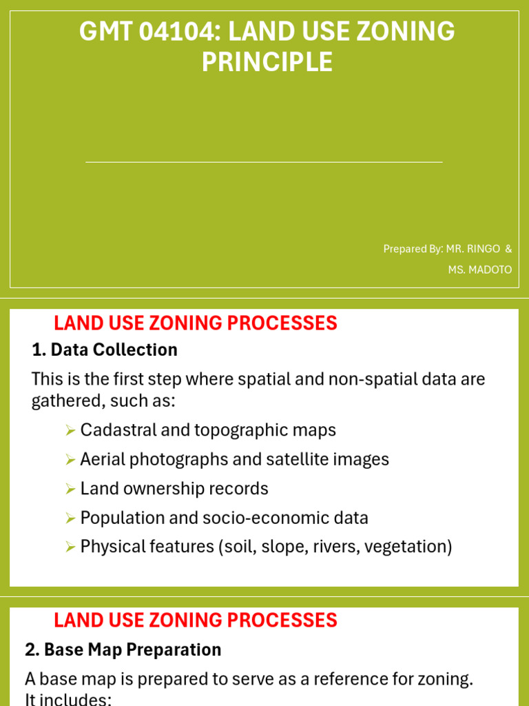 GMT 04104 Land Use Processes, Legal and Policy Framework | PDF | Zoning ...