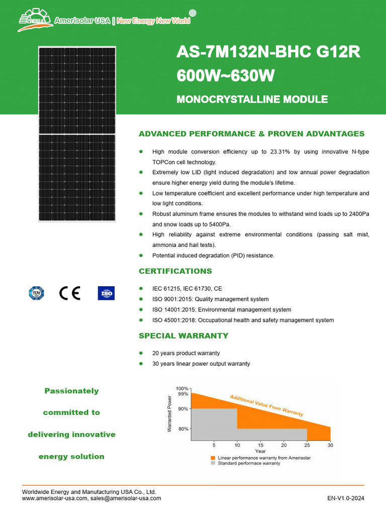 AS-7M132N-BHC G12R Bifacial Half-Cell Double Glass Module Specification ...