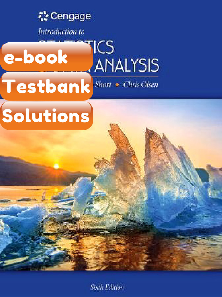 eBook & Testbank Introduction to Statistics and Data Analysis 6E Peck ...