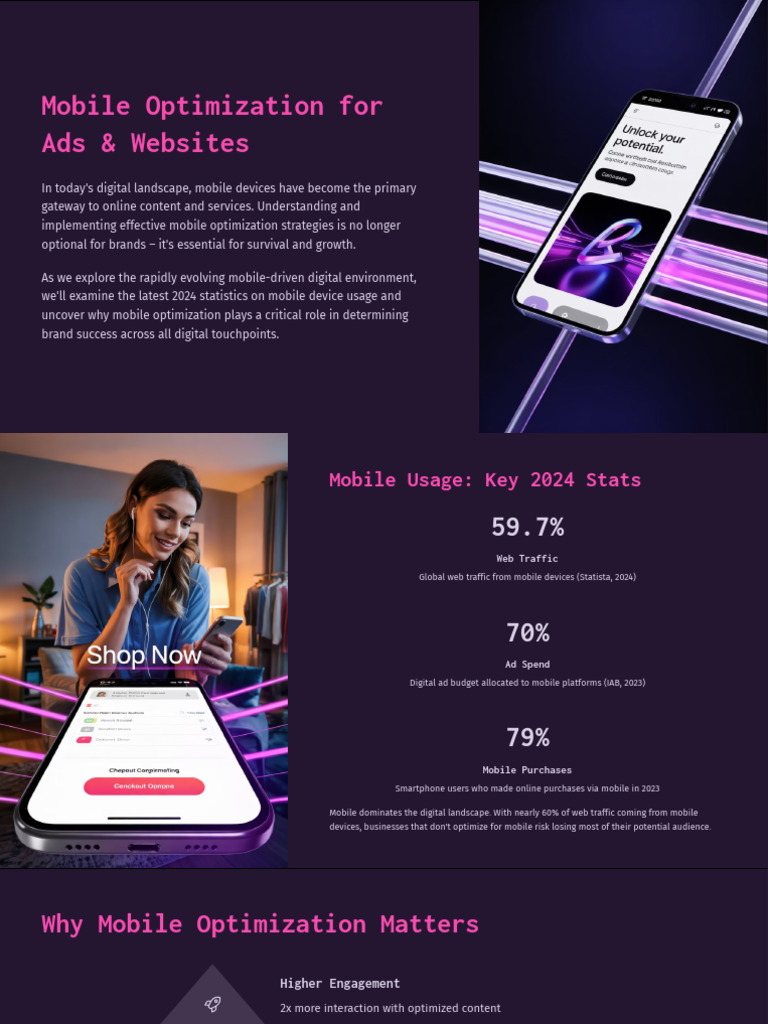 Mobile Optimization For Ads and Websites | PDF | Search Engine ...