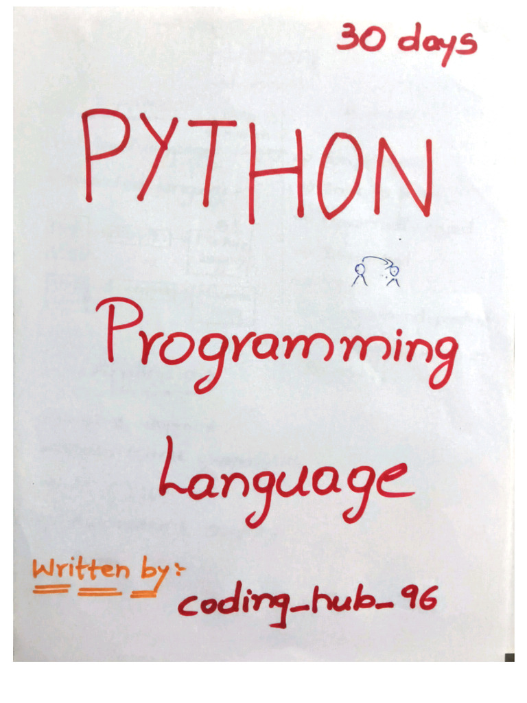 30 Days Python Series Notes | PDF