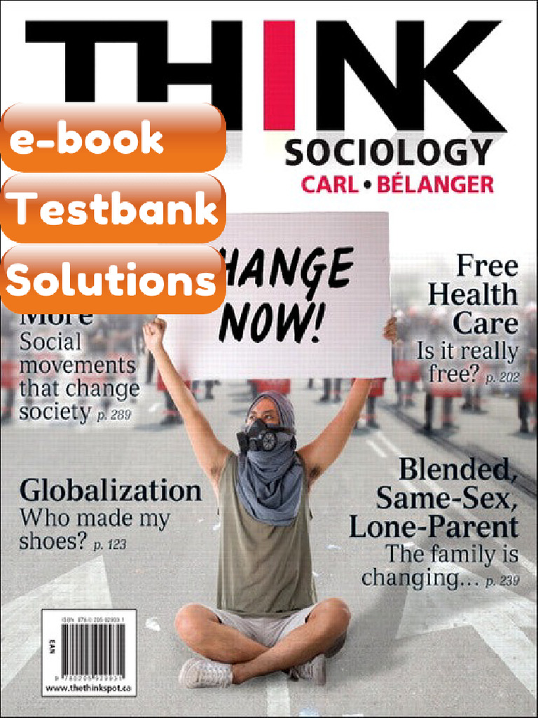 eBook & Testbank THINK Sociology Second Canadian Edition 2E Carl | PDF
