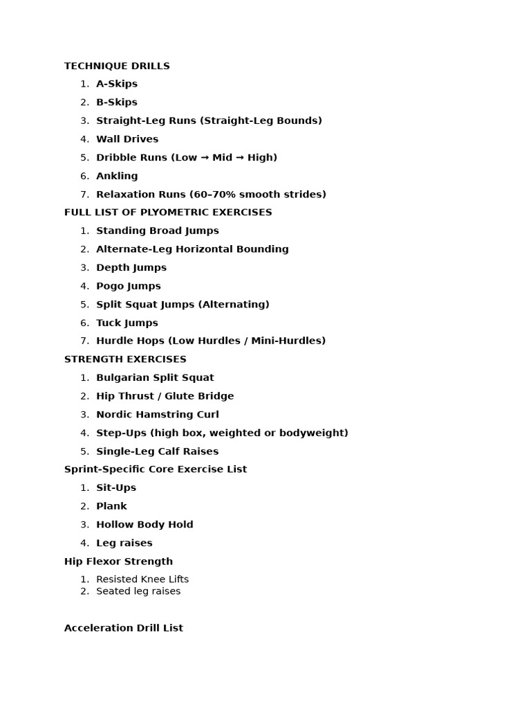 Workouts | PDF