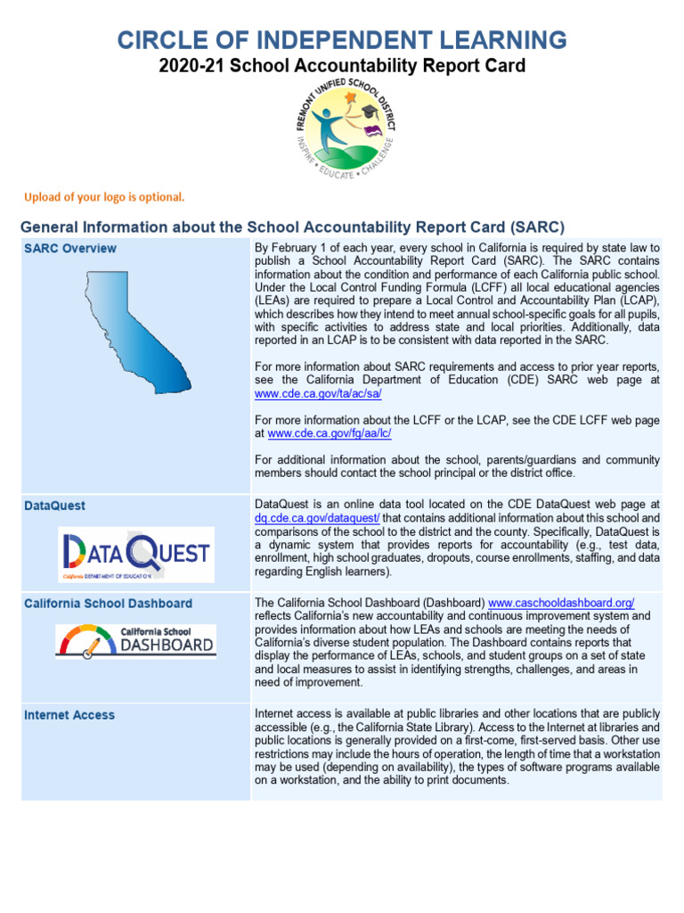 2020-2021 SARC CircleofIndependentLearning | PDF | Teachers | Race And ...
