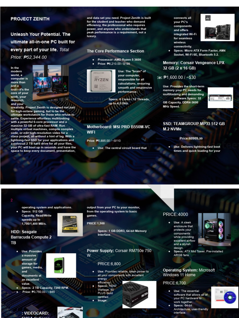 Brochure | PDF | Hard Disk Drive | Personal Computers