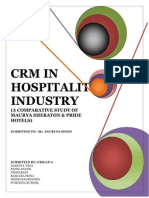 CRM in Hospitality Industry: (A Comparative Study of Maurya Sheraton & Pride Hotels)