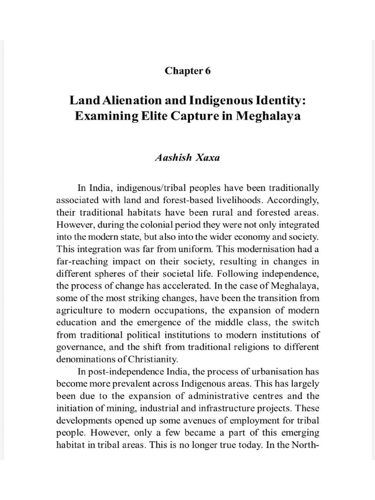 Land Alienation and Indigenous Identity | PDF