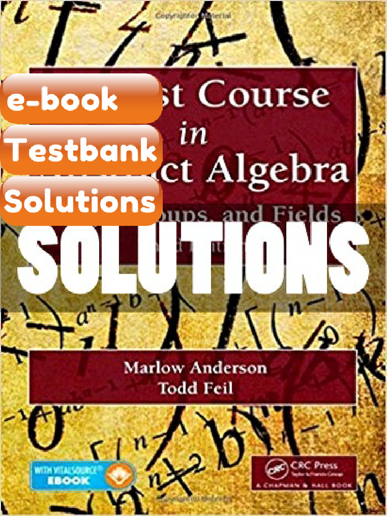 Testbank - First Course in Abstract Algebra Rings Groups and Fields 3 ...