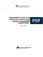 Environmental Health and Safety Laboratory Safety Design Guide - General Requirements For Laboratories
