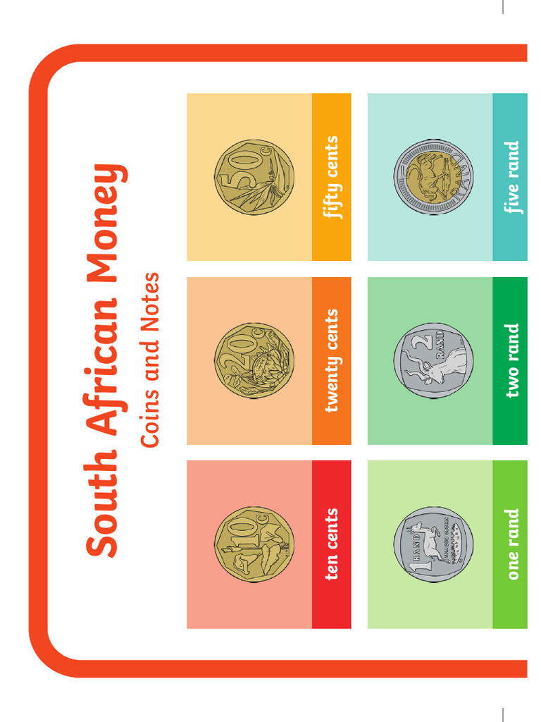 Sa Money Coins and Notes A4 Display Poster 2xa4 | PDF