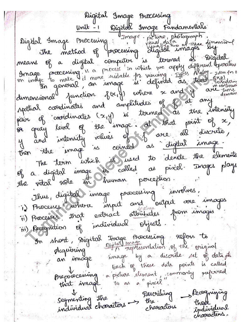 Image Processing Handwritten Notes 2 | PDF