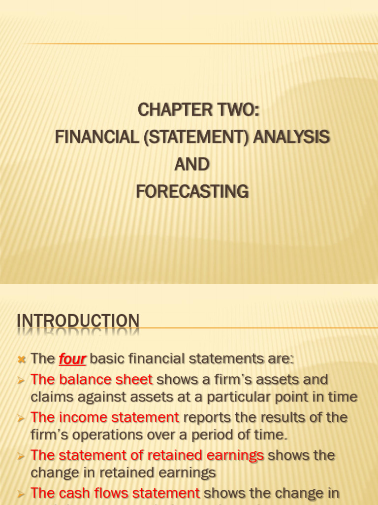 Chapter 2 - Financial Analysis and Forecasting | PDF | Dividend ...