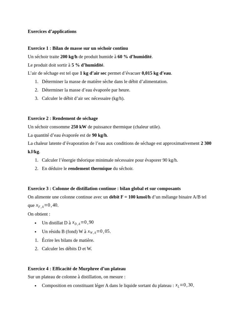 Exercices D'application OUT - 111815 | PDF