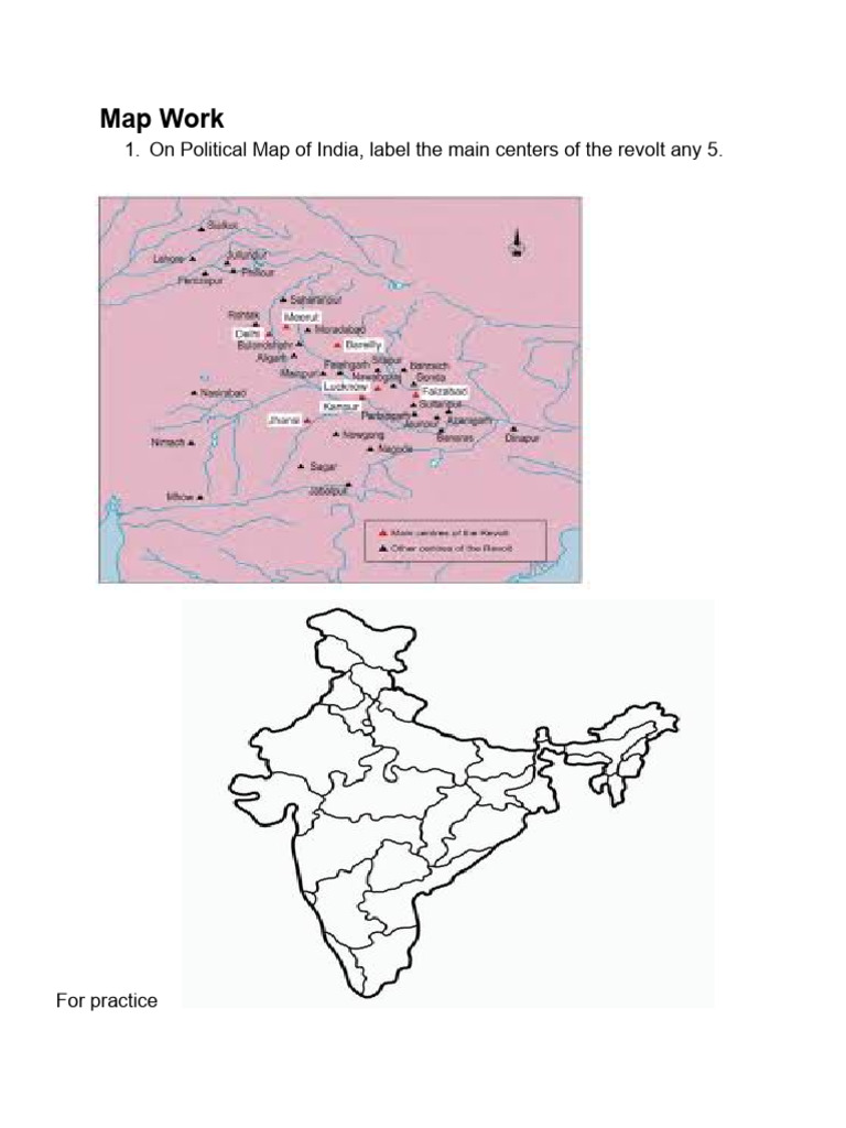 Map Work Grade 8 | PDF