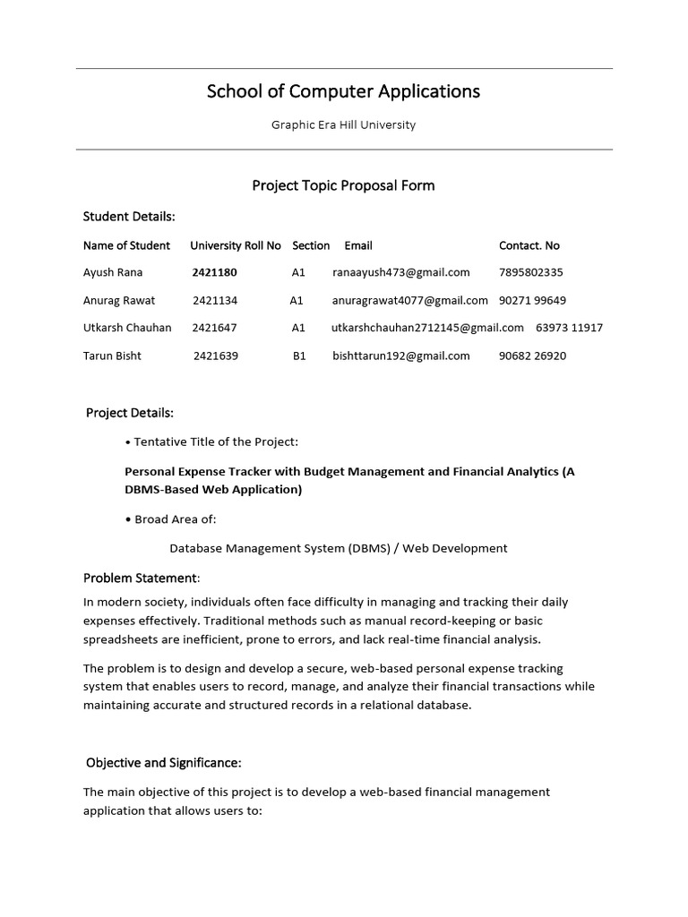 4th Sem 1st Phase Mini Project | PDF | Databases | Web Application