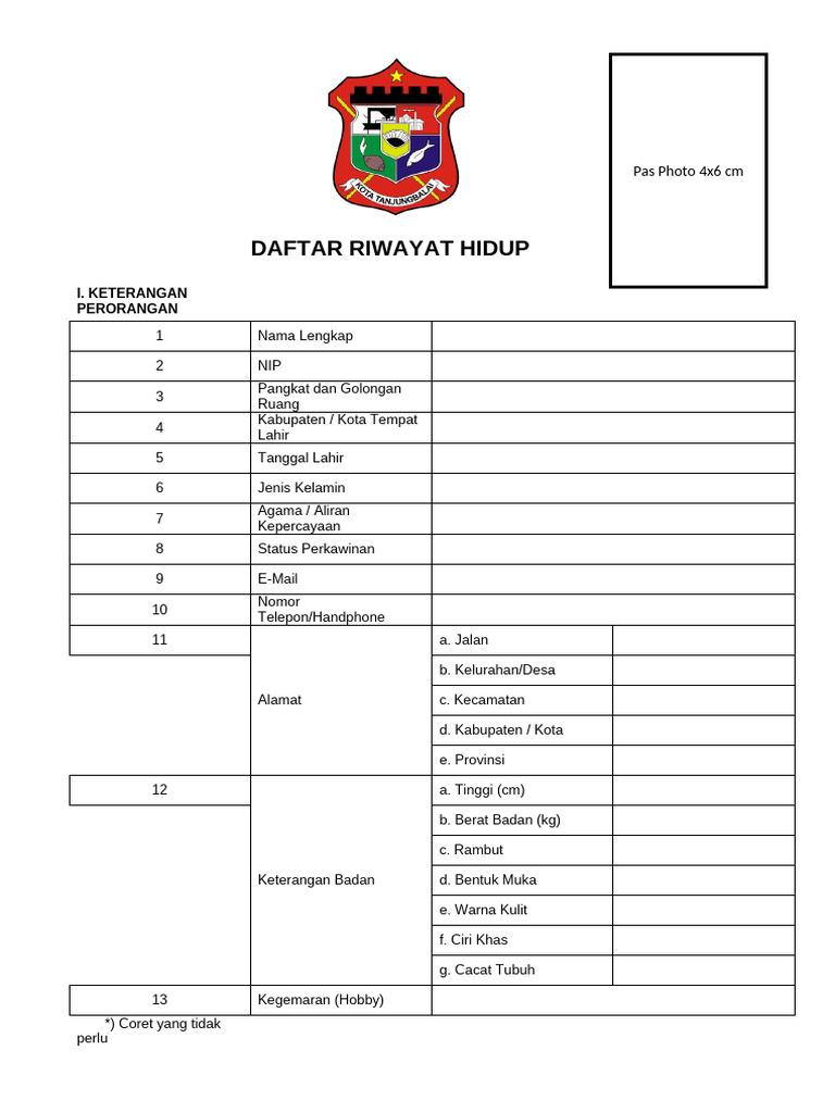 DRH Asn Kota Tanjungbalai | PDF
