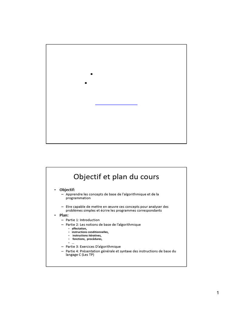 Algorithmique - Programmation - Cours Complet | PDF | Compilateur ...