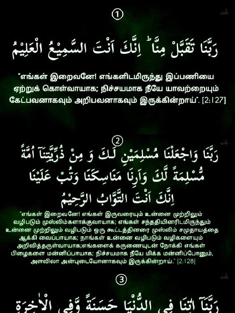 Rabbana Dua 1to10 | PDF