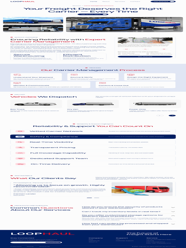Services Carrier Management Solutions | PDF | Freight Transport ...