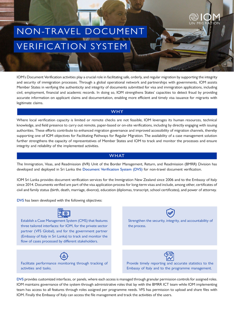 Non-Travel Document Verification System - Info Sheet | PDF | Microsoft ...