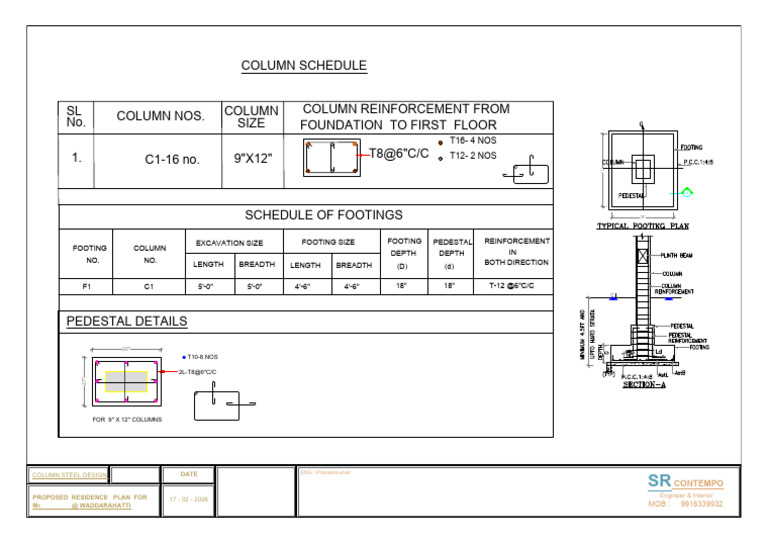Waddarahatti Steel Design Plan | PDF