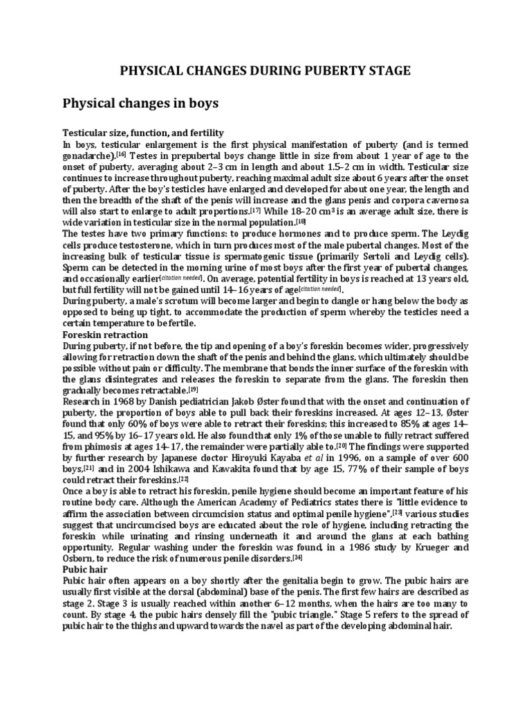 Physical Changes During Puberty Stage | Puberty | Testicle