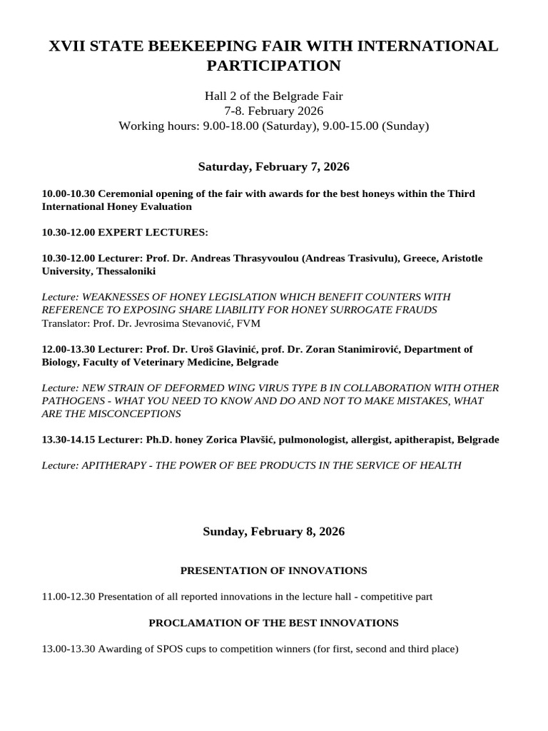 Fair Program 2026 | PDF