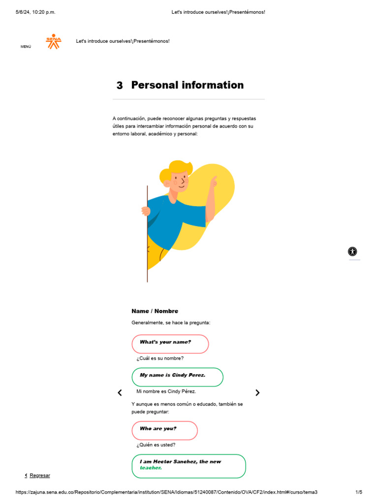 Level 1- Personal Information | PDF