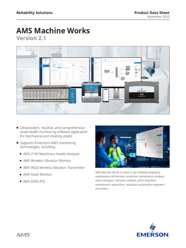 Product Data Sheet Ams Machine Works V 2 1 Ams en 52916 | PDF | Computer  Science