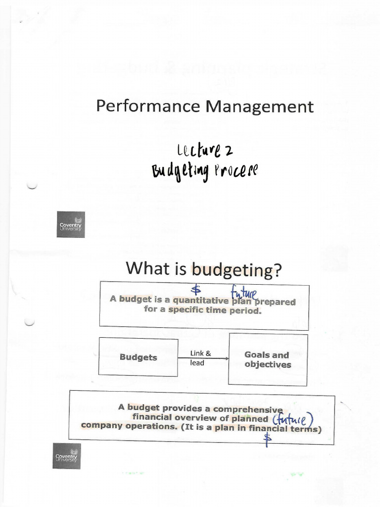 Lecture 2 - Performance Management (Annotated) | PDF