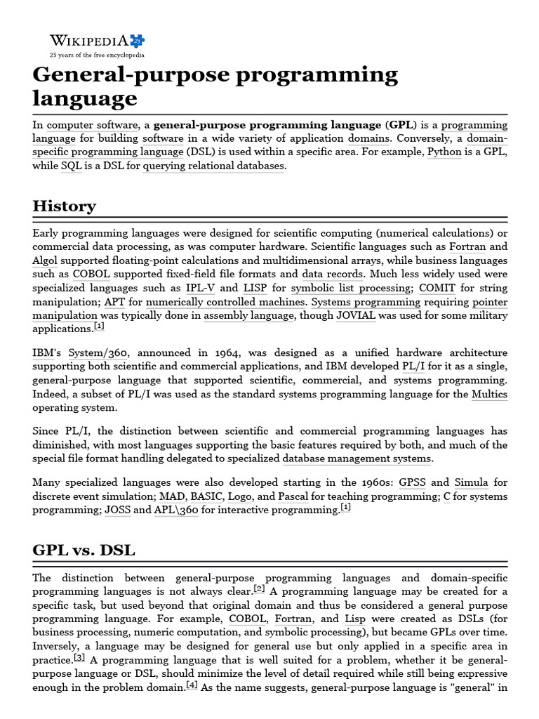 General-Purpose Programming Language | PDF | Computer Engineering ...