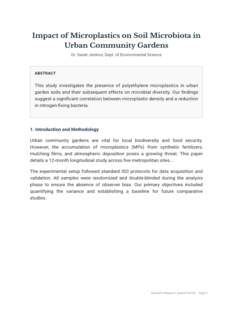 Microplastics On Soil Microbiota | PDF