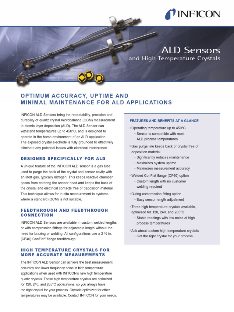 ALD Sensor and High Temperature Crystals (English) | PDF | Stainless ...