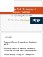 Anatomy and Physiology of Salivary Glands